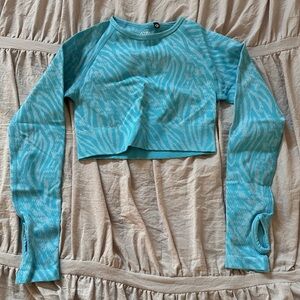 AYBL Animal Seamless Long Sleeve Crop Top